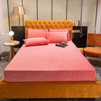 VeltoLiving VelvetDream™ Coral Crystal Flannel Bed Cover