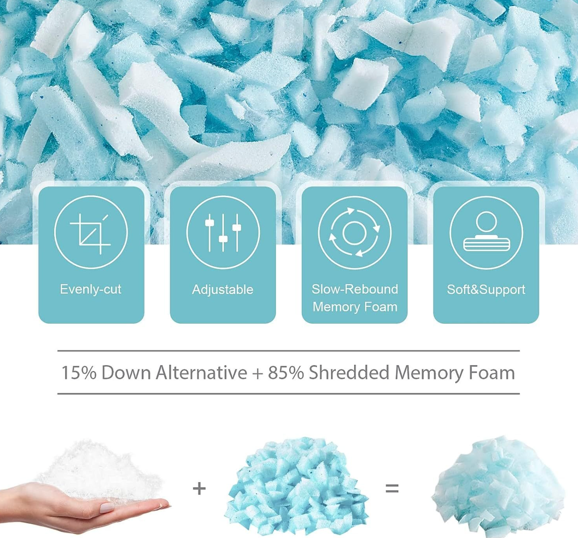 VeltoLiving ChillWave™ Cooling Memory Foam Pillow